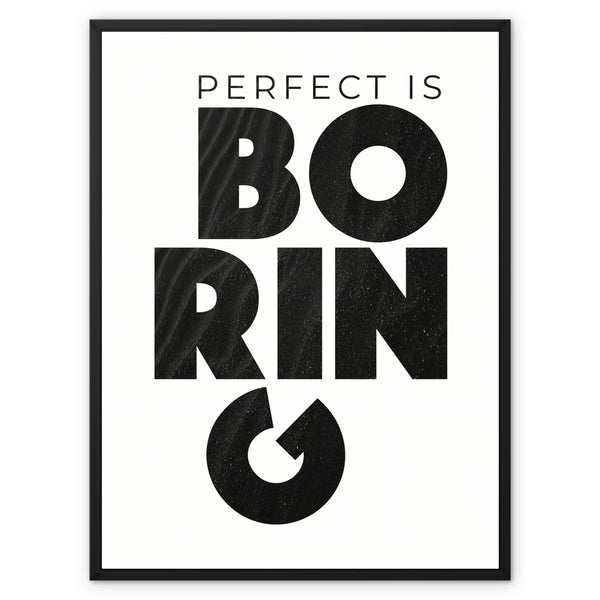 Perfect Is Boring 6 - Other Canvas Print by doingly