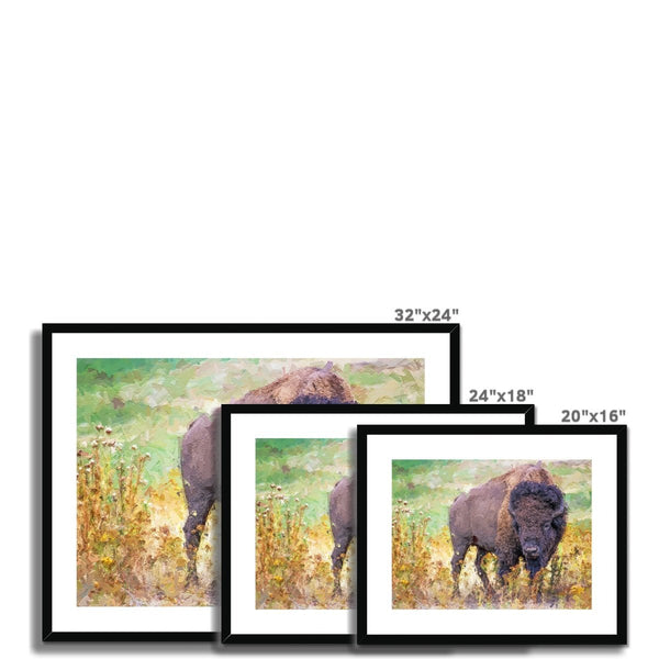 Portrait - Bison 5 - Animal Matte Print by doingly