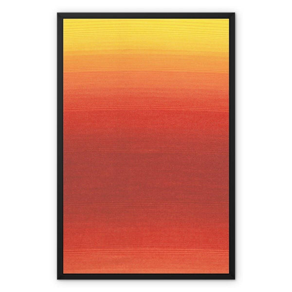 Warm Rising 3 - Abstract Canvas Print by doingly