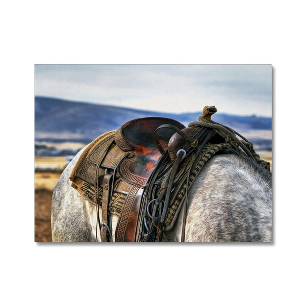 Saddled 6 - Animal Canvas Print by doingly